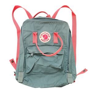 Fjallraven Kanken Frost Green Peach Pink Backpack